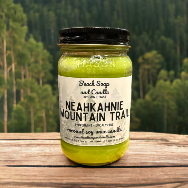 Neahkahnie Mountain Trail - Coconut Soy Wax Mason Jar Candle