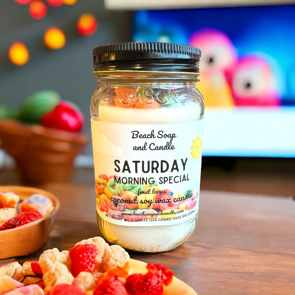 Saturday Morning Special Froot Loops, Coconut Soy Candle