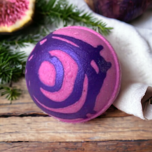 Pacific Fig (fig - caramel - pine)  Foaming Jumbo Bath Bomb
