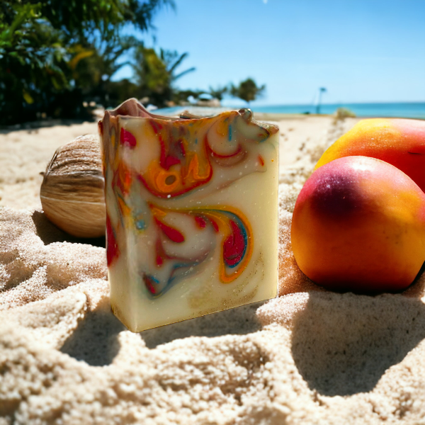 Beach Baby Handmade Soap - mango, coconut and local sand