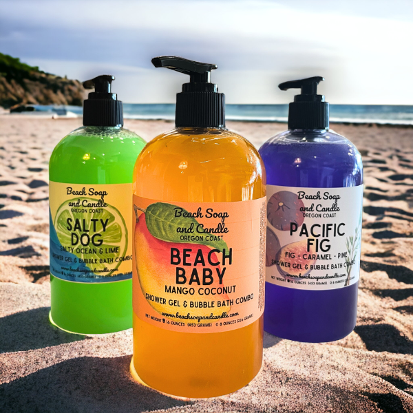 Paraben Free Shower Gel Bubble Bath Combo Assorted Scents
