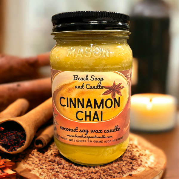 Cinnamon Chai - Coconut Soy Wax Mason Jar Candle