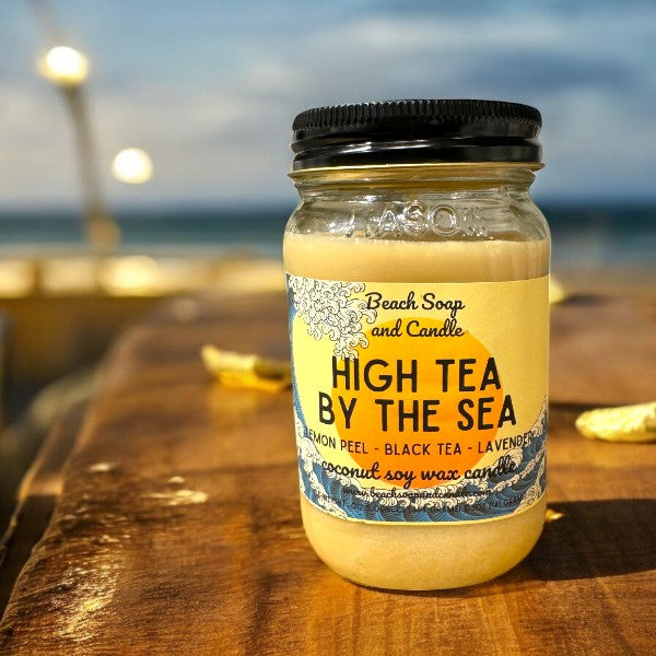 High Tea By The Sea Mason Jar Candle