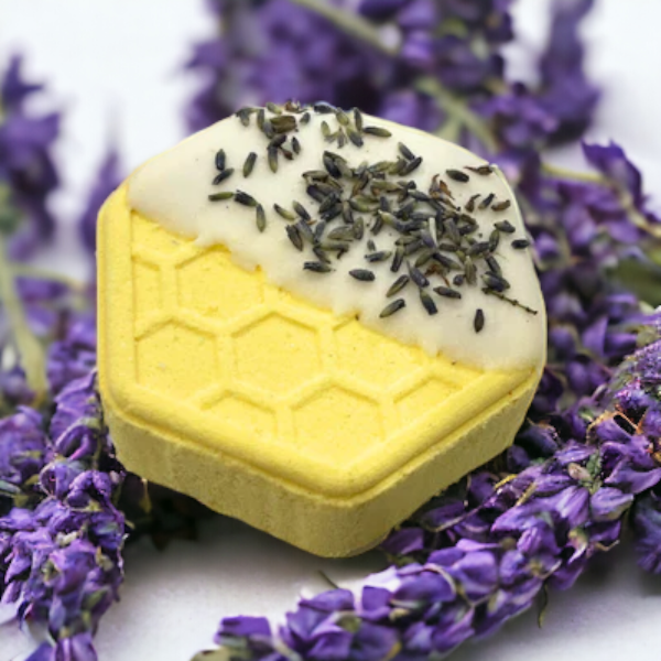 Lavender Honey Foaming Bath Bomb &amp; Bath Melt Combo