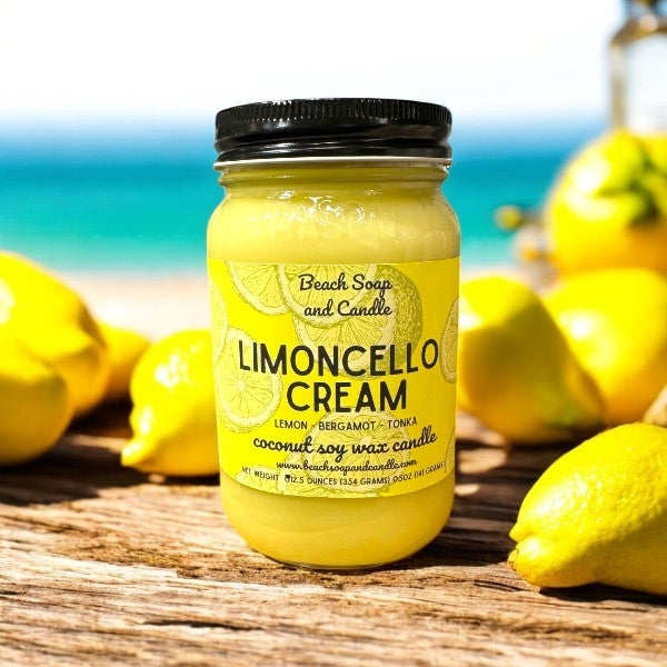 Limoncello Cream Mason Jar Candle