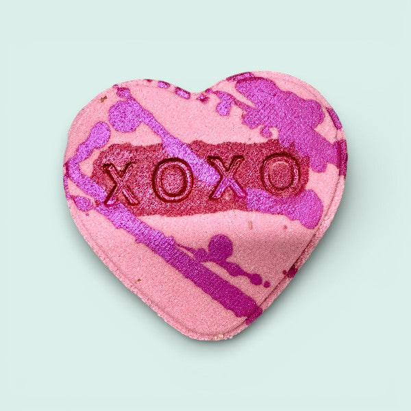 Strawberry Shake Rose Petal Heart Bath Bomb