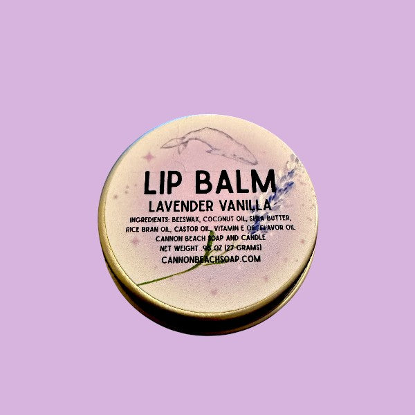 Lavender Vanilla Lip Balm with Beeswax