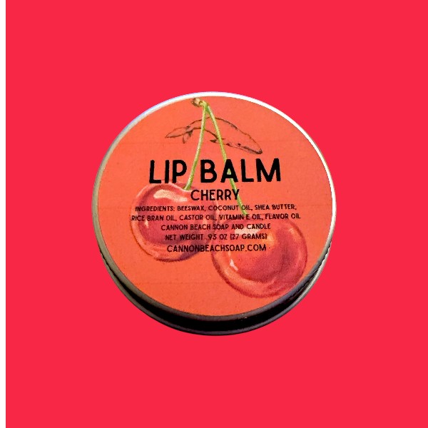 Cherry Lip Balm with Beeswax